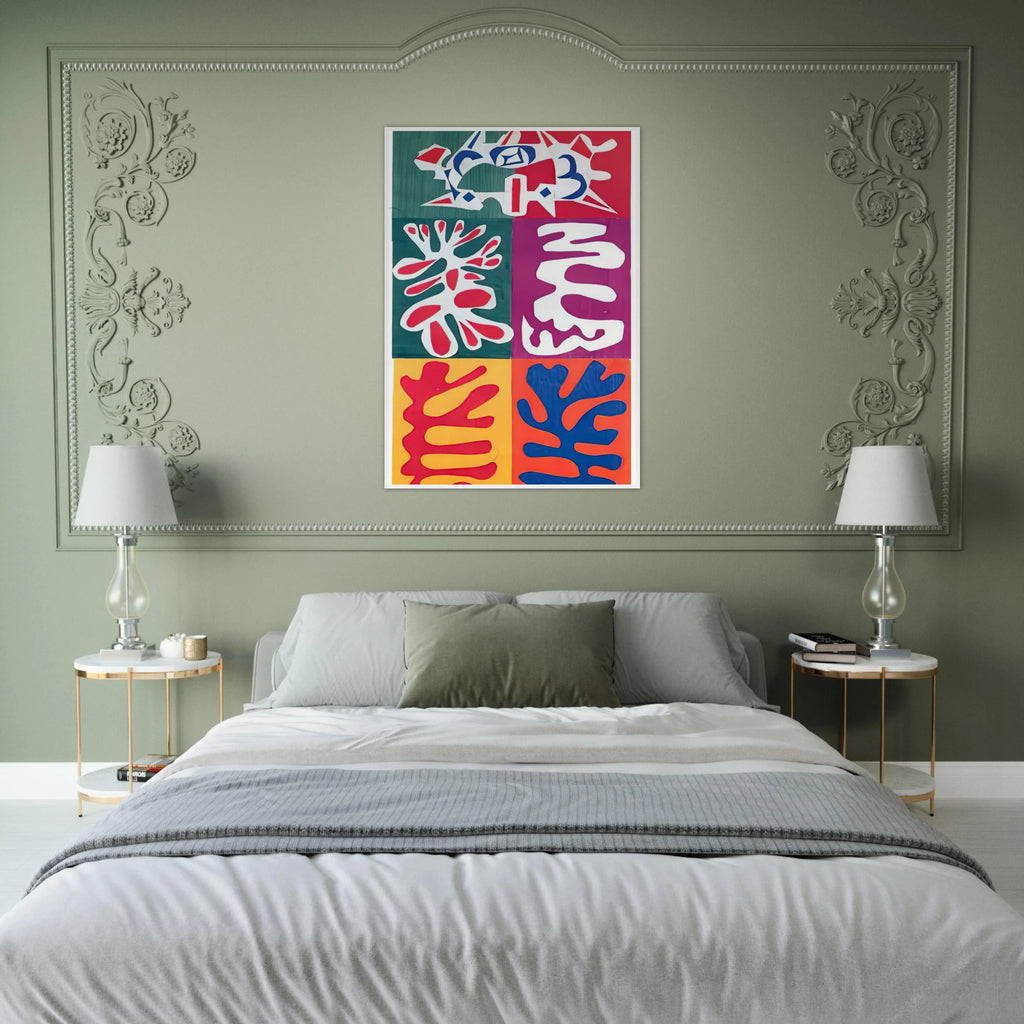 PANEL WITH MASK 1947 Framed Poster | Henri Matisse Framed Prints Wall Art | Henri Matisse Print