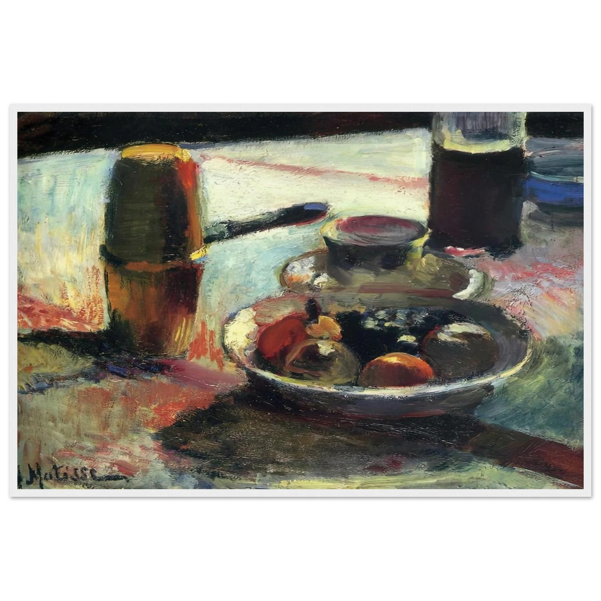 FRUIT AND COFFEE POT Framed Poster | Henri Matisse Framed Prints Wall Art | Henri Matisse Print