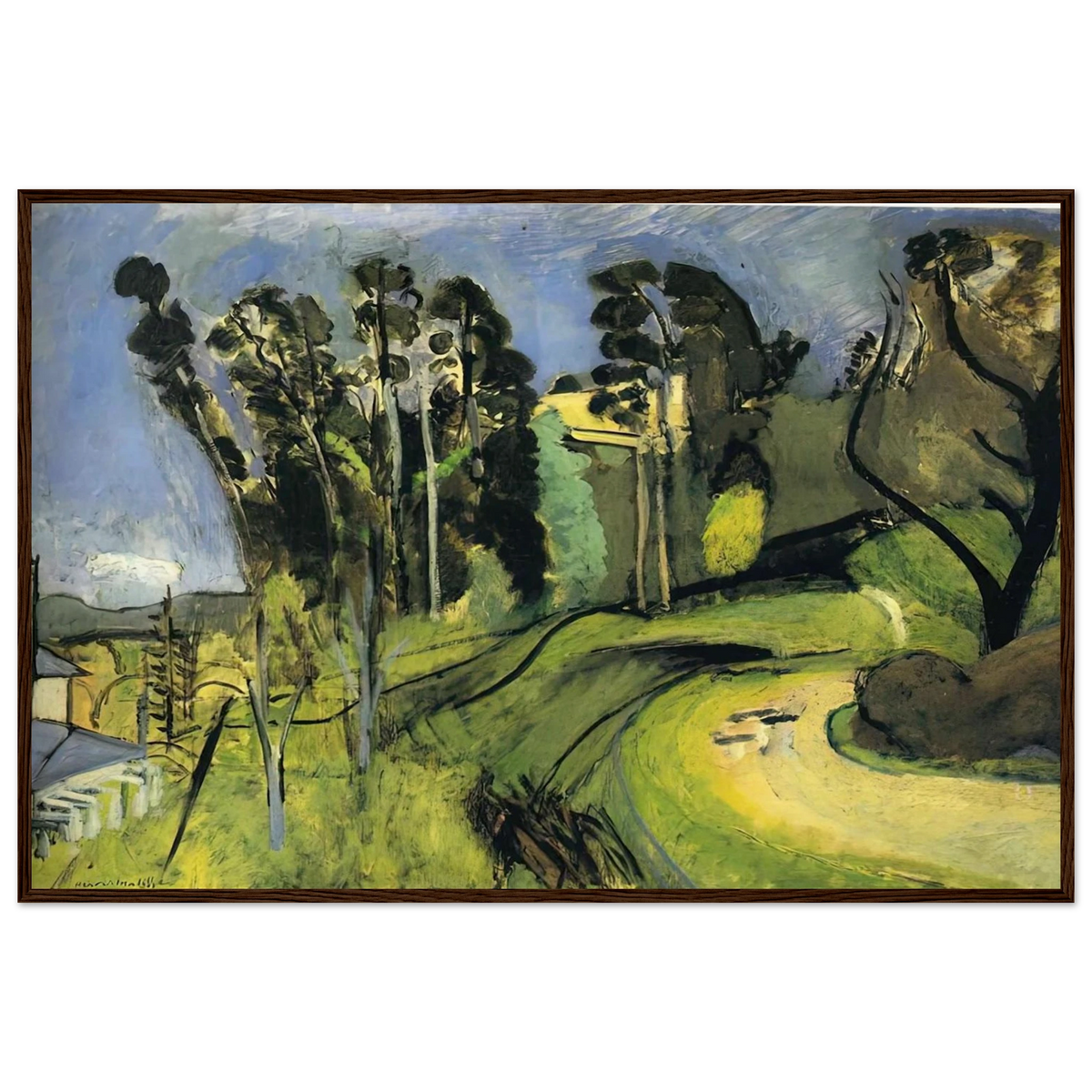 MONTALBAN LANDSCAPE 1918 Framed Poster | Henri Matisse Framed Prints Wall Art | Henri Matisse Print
