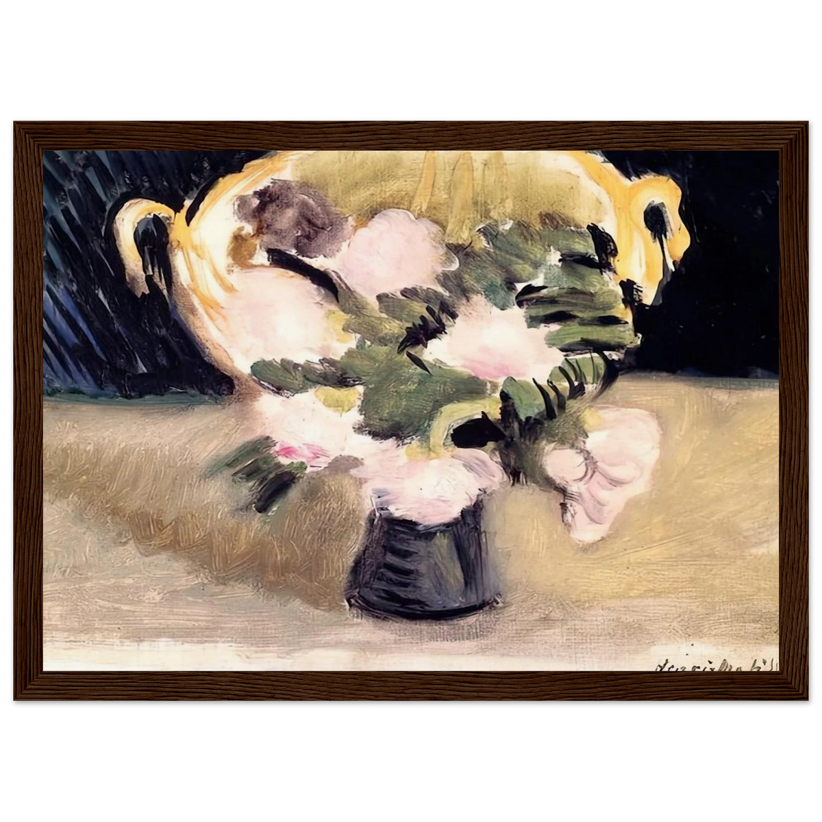 FLOWERS 1919 Framed Poster | Henri Matisse Framed Prints Wall Art | Henri Matisse Print