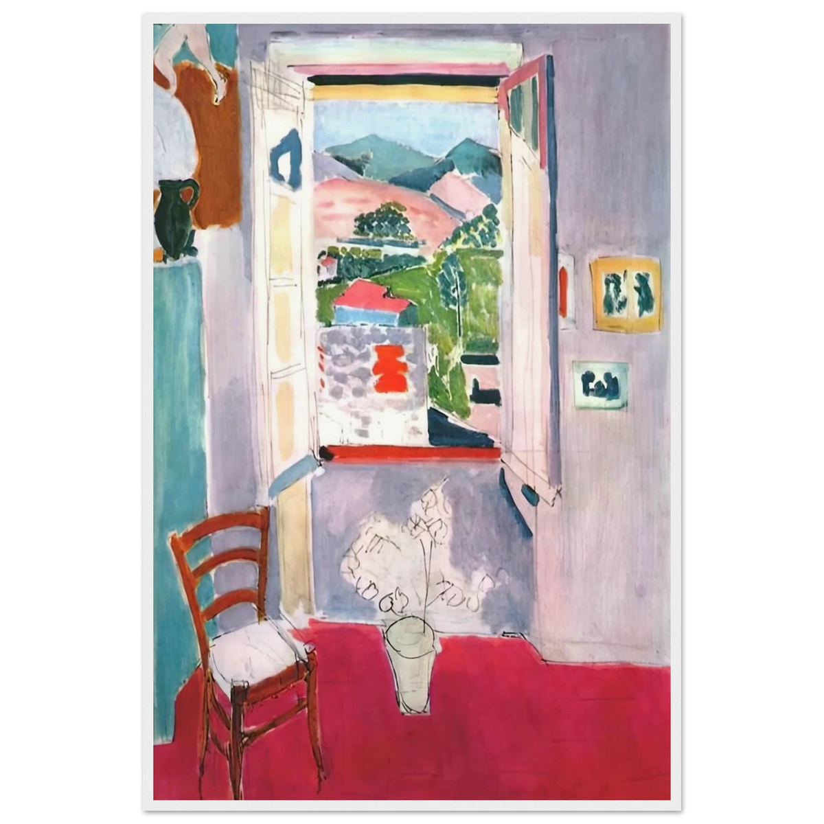 OPEN WINDOW AT COLLIOURE 1910 Framed Poster | Henri Matisse Framed Prints Wall Art | Henri Matisse Print