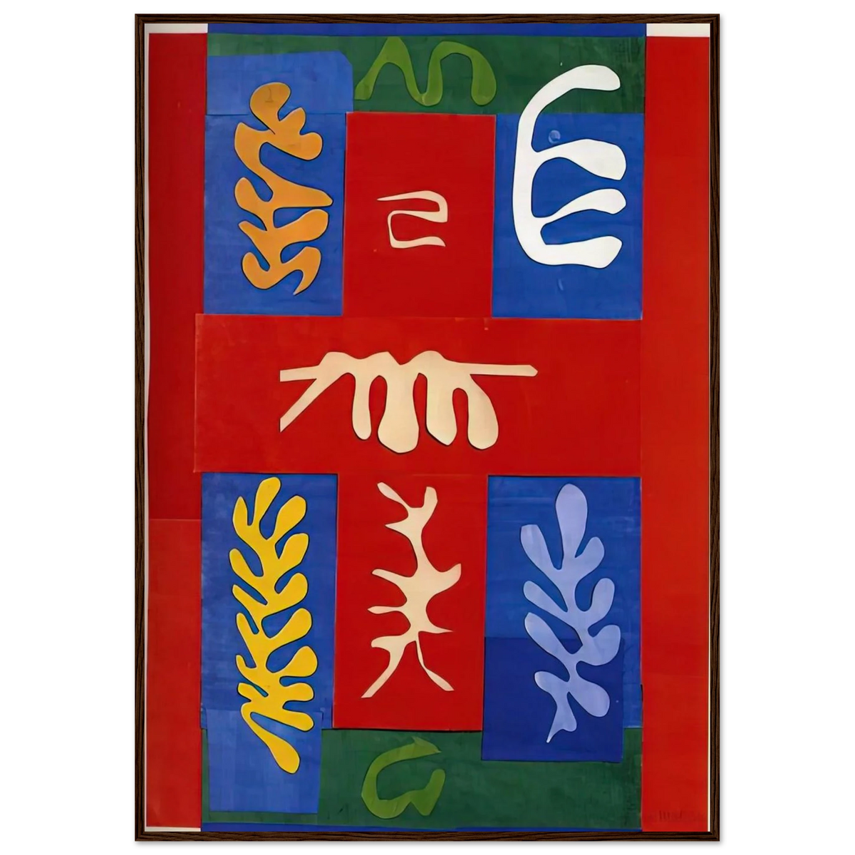 CUT OUTS 4 Framed Poster | Henri Matisse Framed Prints Wall Art | Henri Matisse Print