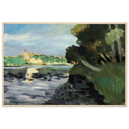 BORDS DE LA SEINE A VETHEUIL 1920 Framed Poster | Henri Matisse Framed Prints Wall Art | Henri Matisse Print