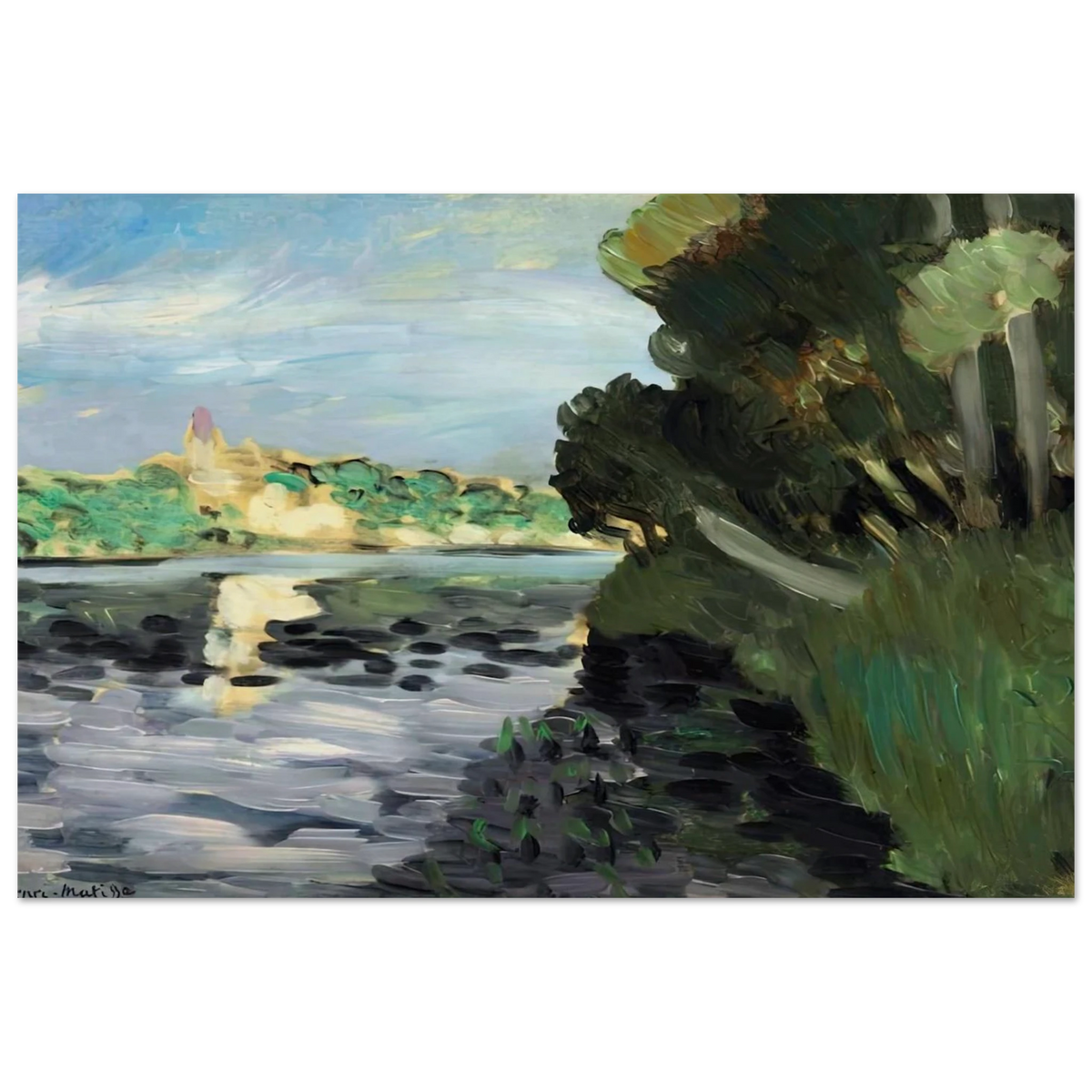 BORDS DE LA SEINE A VETHEUIL 1920 Poster | Henri Matisse Poster | Henri Matisse Print