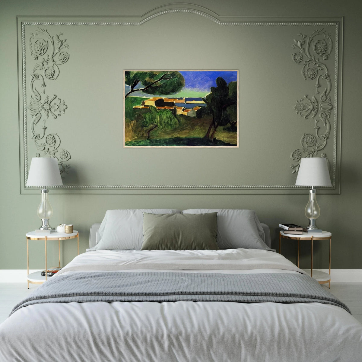 LANDSCAPE AT COLLIOURE III 1907 Framed Poster | Henri Matisse Framed Prints Wall Art | Henri Matisse Print