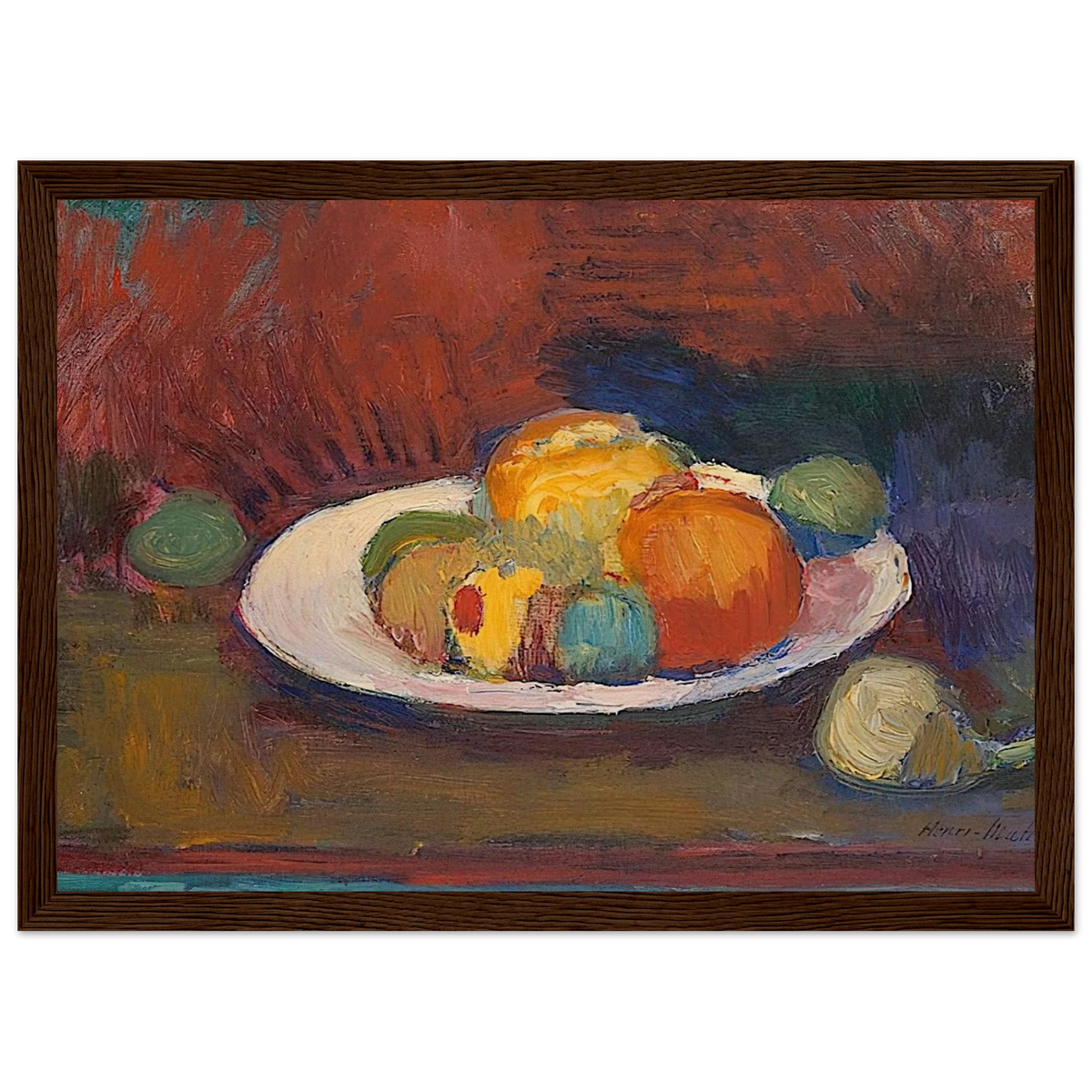 ASSIETTE DE FRUITS FRUIT DISH 1902 Framed Poster | Henri Matisse Framed Prints Wall Art | Henri Matisse Print