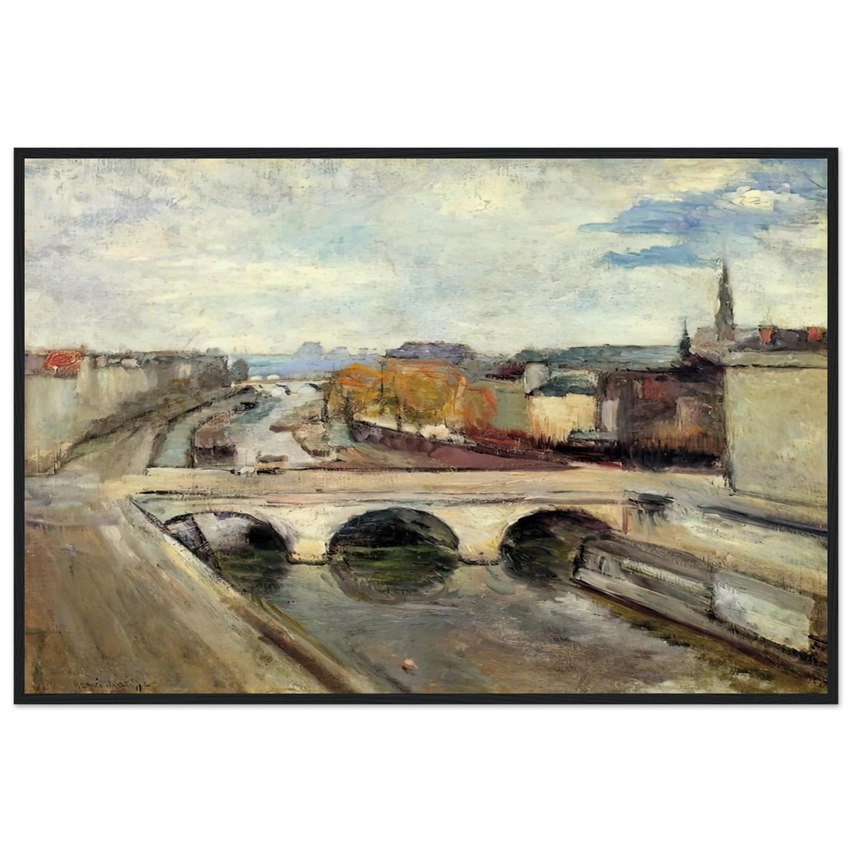 THE POT SAINT MICHEL IN PARIS 1900 Framed Poster | Henri Matisse Framed Prints Wall Art | Henri Matisse Print