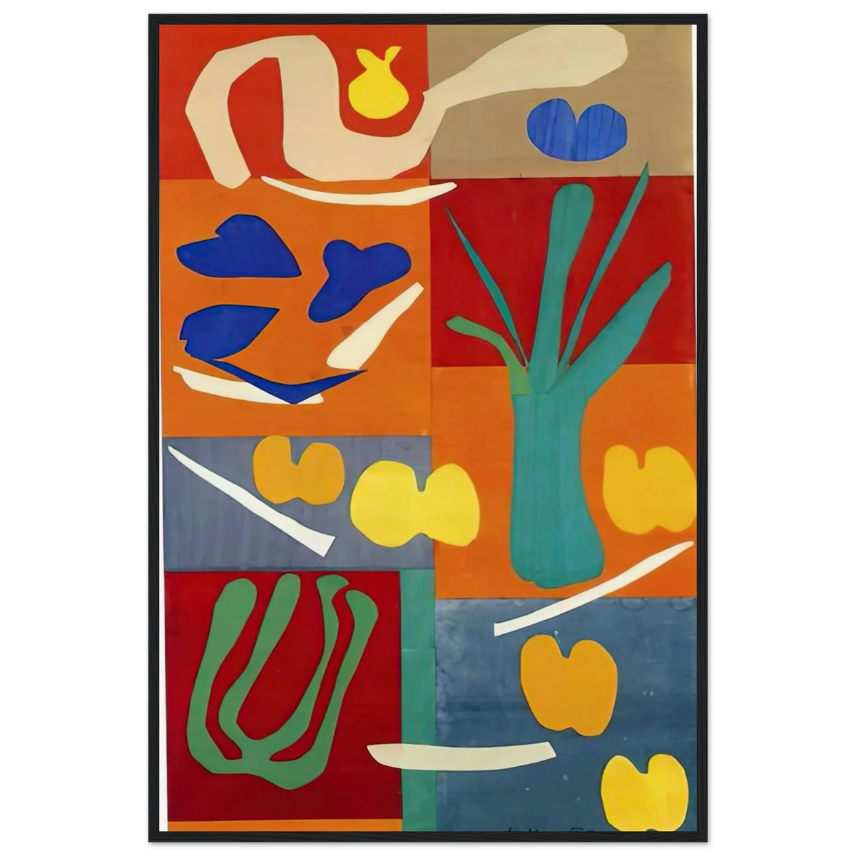 VEGETABLES 1952 Framed Poster | Henri Matisse Framed Prints Wall Art | Henri Matisse Print