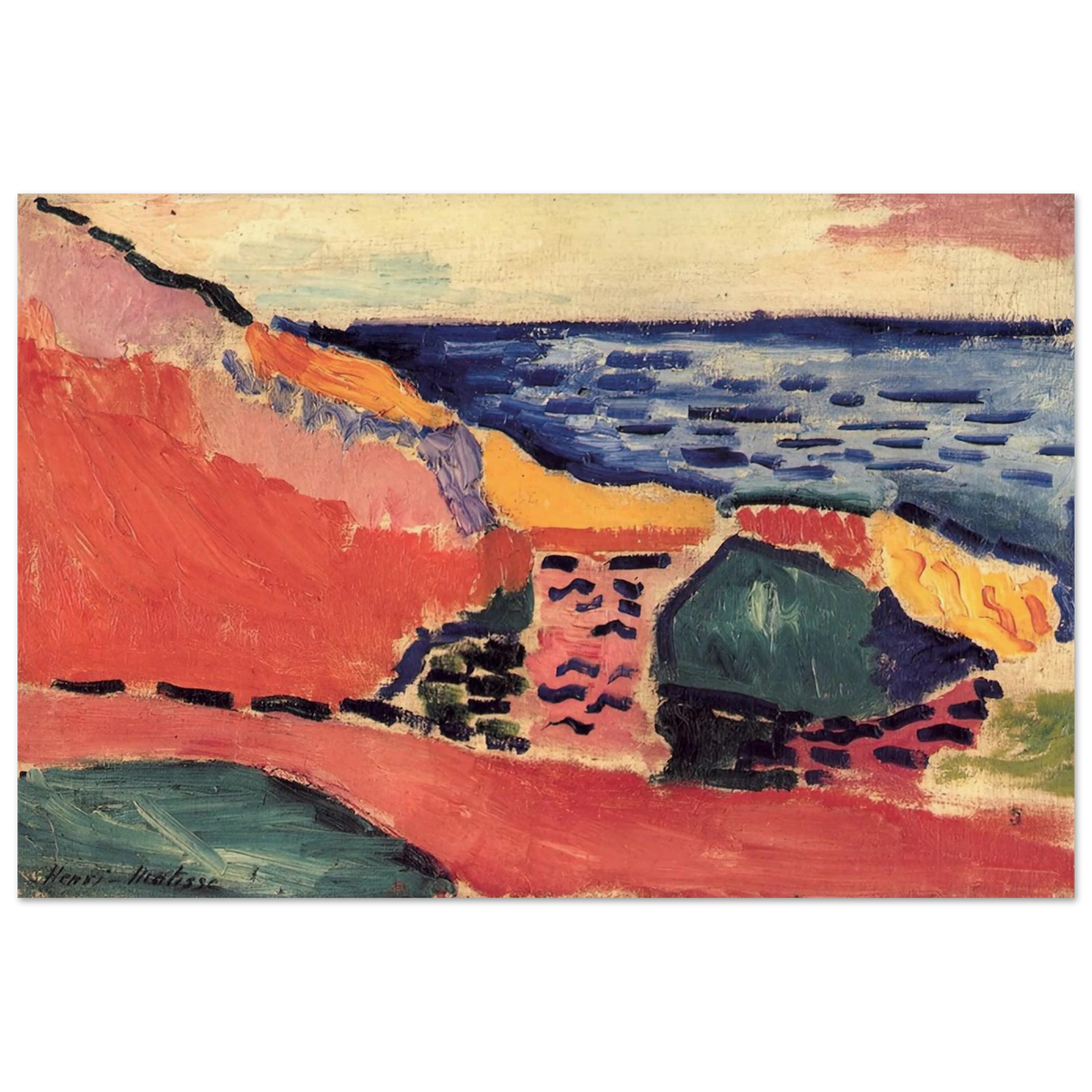 LA MOULADE COLLIOURE IN THE SUMMER 1905 Poster | Henri Matisse Poster | Henri Matisse Print