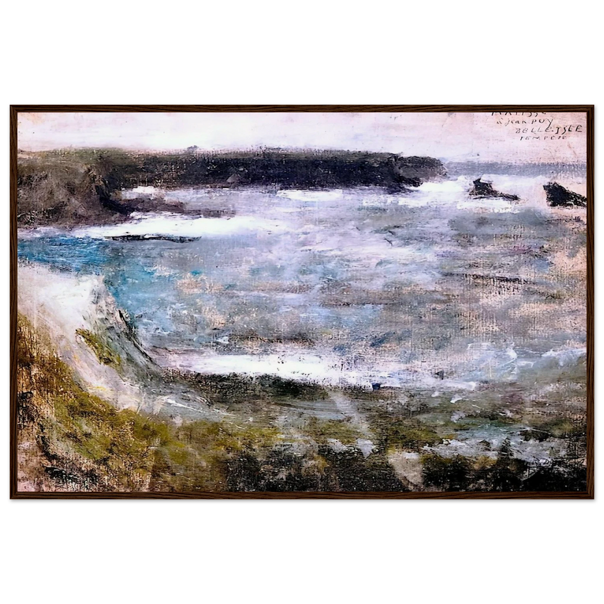 BELLE ISLE TEMPETE 1896 Framed Poster | Henri Matisse Framed Prints Wall Art | Henri Matisse Print