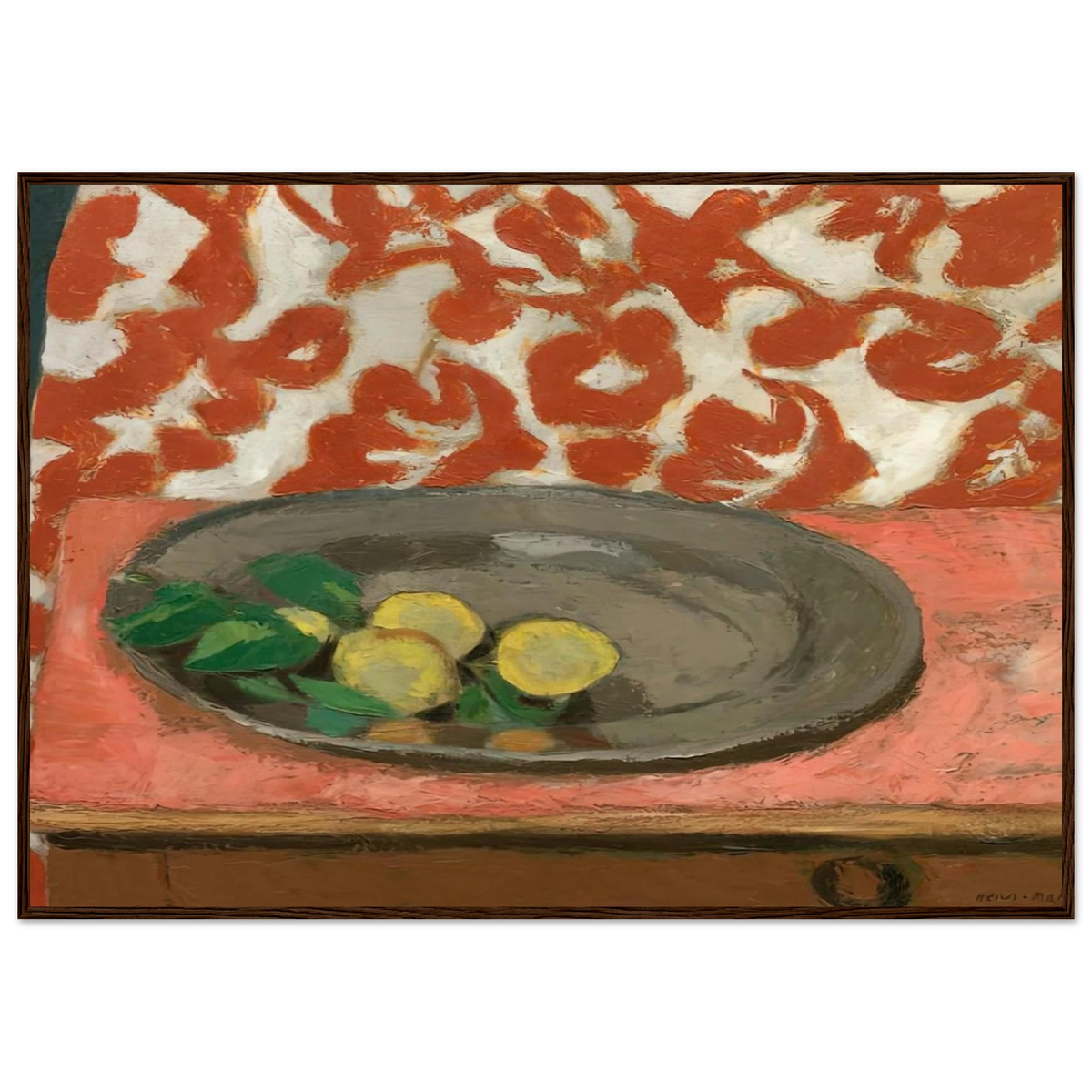 LEMONS ON A PEWTER PLATE 1929 Framed Poster | Henri Matisse Framed Prints Wall Art | Henri Matisse Print