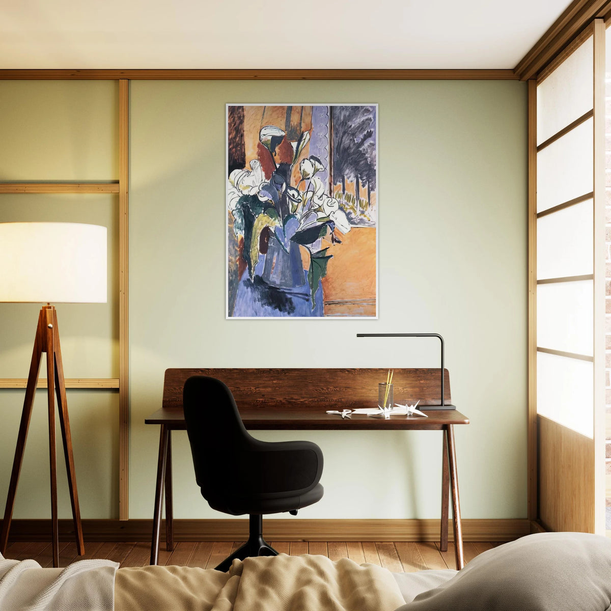 FLOWERS ON THE WINDOWSILL 1913 Framed Poster | Henri Matisse Framed Prints Wall Art | Henri Matisse Print