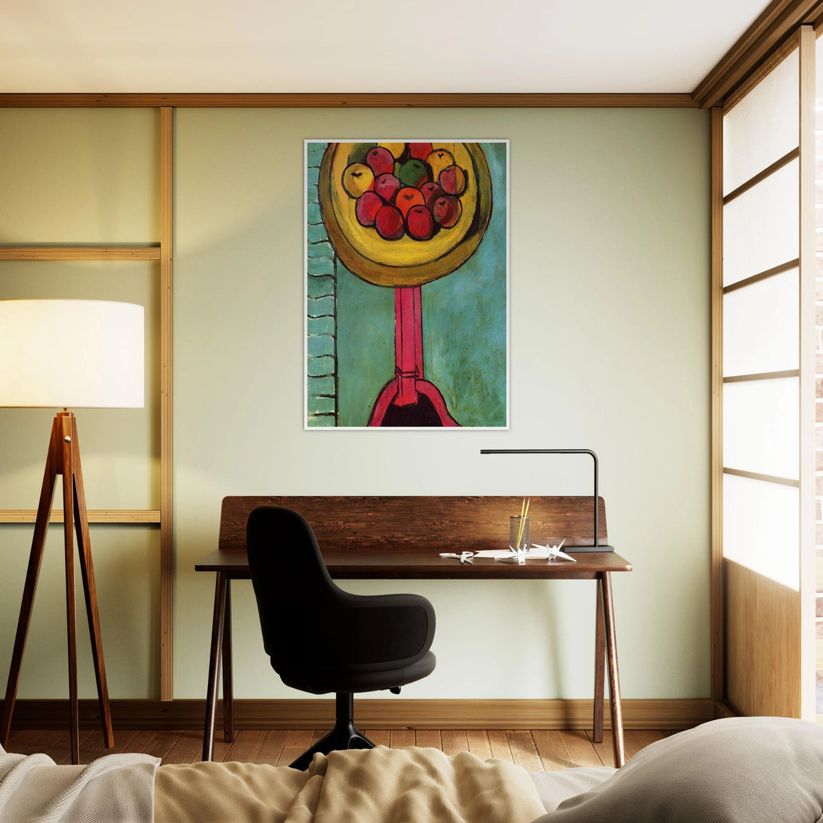 APPLES ON A TABLE GREEN BACKGROUND 1916 Framed Poster | Henri Matisse Framed Prints Wall Art | Henri Matisse Print