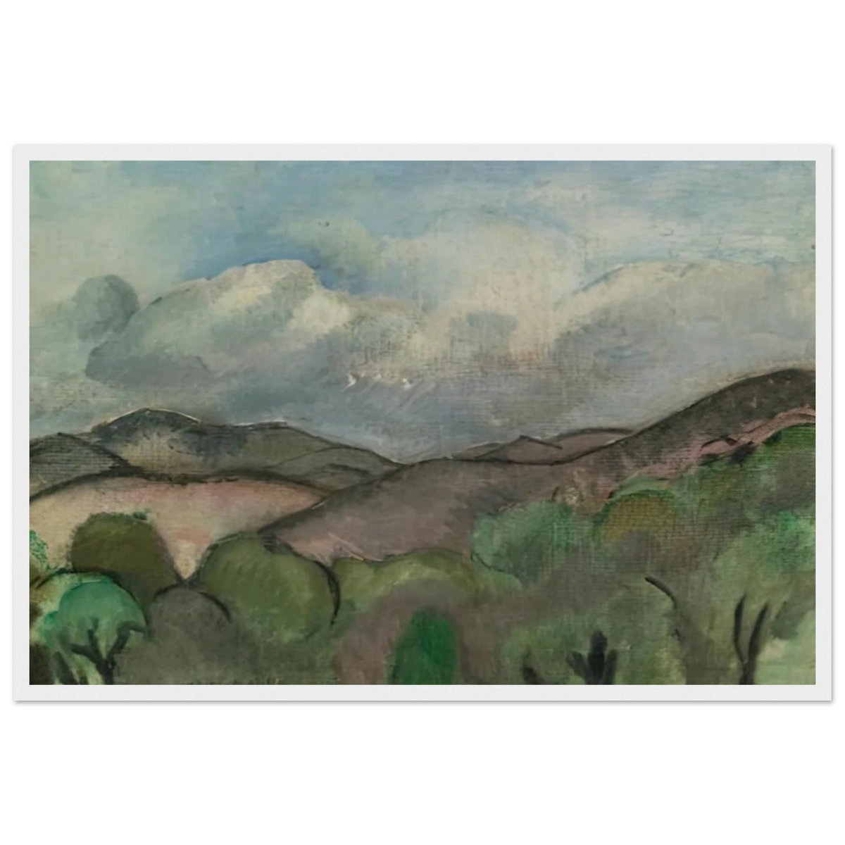 LE MONT CHAUVE A NICE 1918 Framed Poster | Henri Matisse Framed Prints Wall Art | Henri Matisse Print
