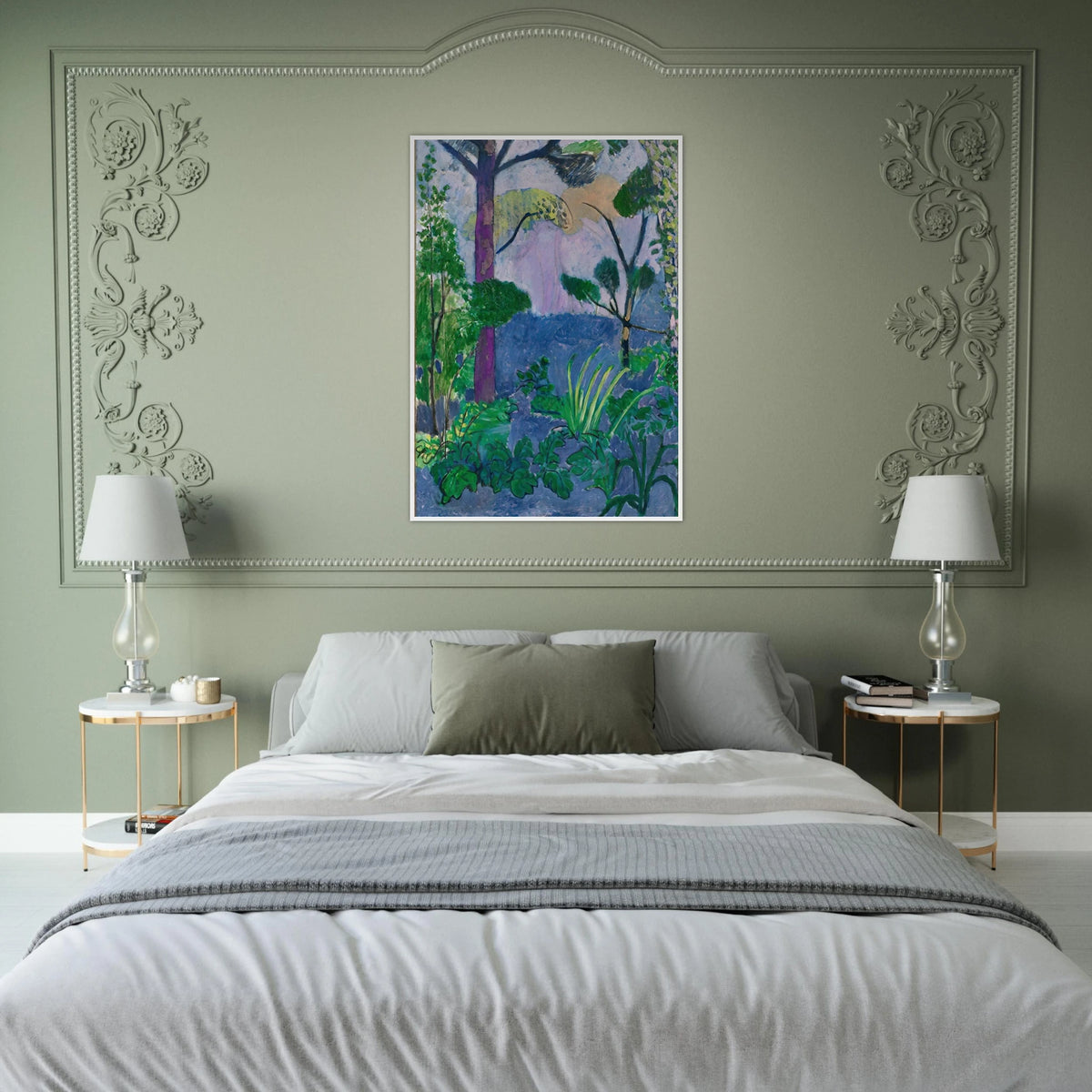 ACANTHUS MOROCCAN LANDSCAPE 1912 Framed Poster | Henri Matisse Framed Prints Wall Art | Henri Matisse Print