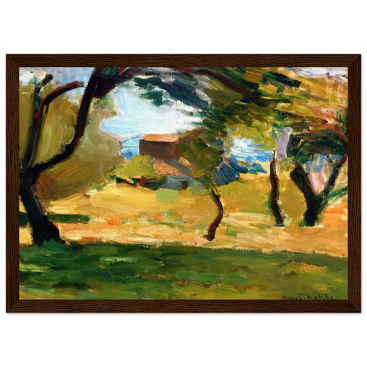 CORSICAN LANDSCAPE 1898 1 Framed Poster | Henri Matisse Framed Prints Wall Art | Henri Matisse Print