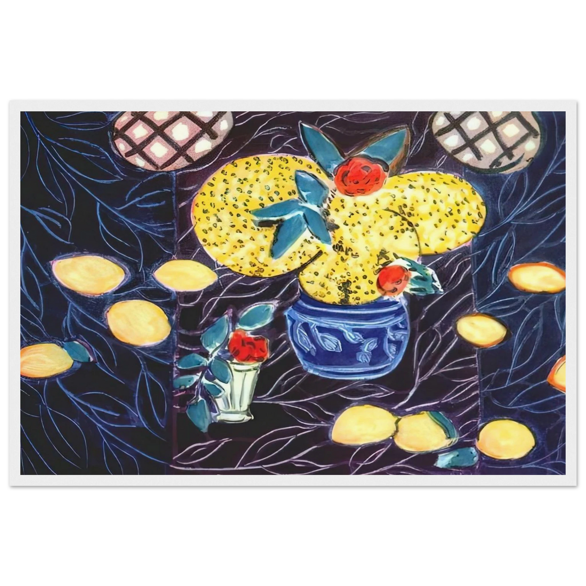 LEMONS AND MIMOSA 1944 Framed Poster | Henri Matisse Framed Prints Wall Art | Henri Matisse Print