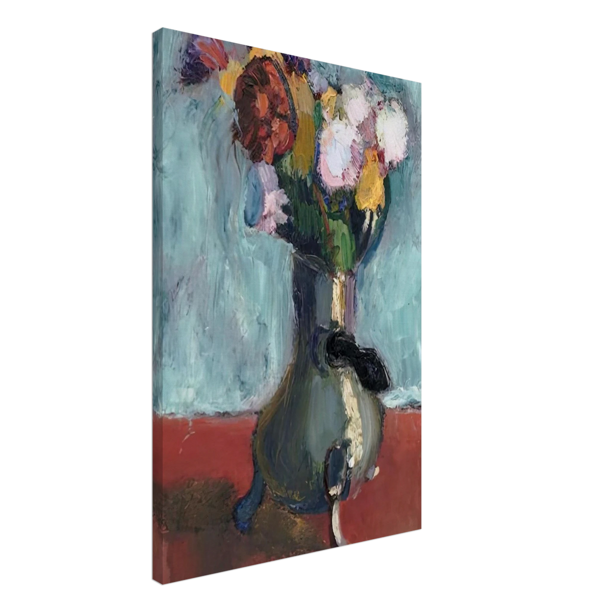 BOUQUET OF FLOWERS IN CHOCOLATE 1902 Canvas | Henri Matisse Canvas | Henri Matisse Print