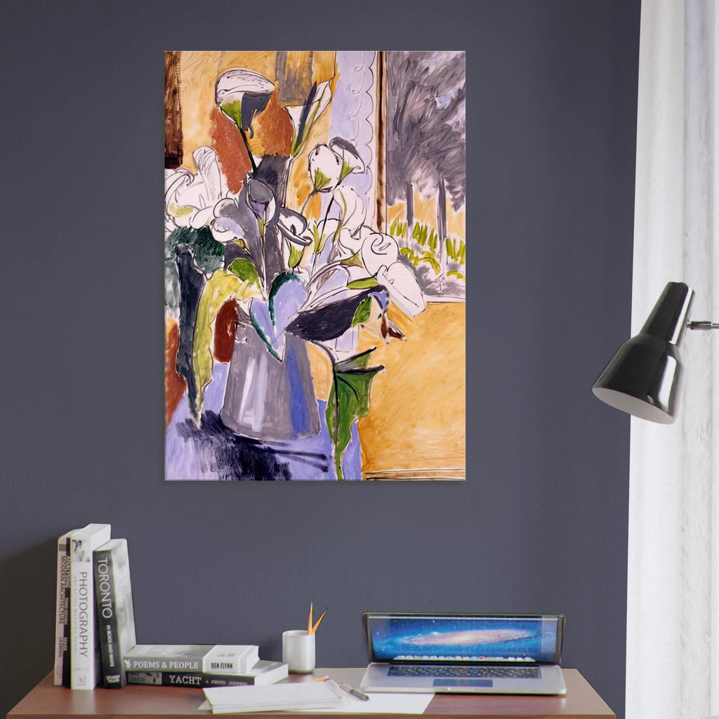 BOUQUET OF FLOWERS ON A VERANDA 1912 Canvas | Henri Matisse Canvas | Henri Matisse Print