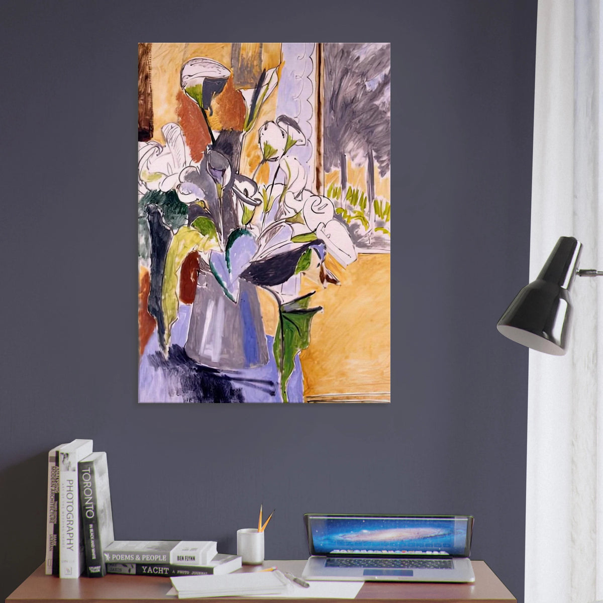BOUQUET OF FLOWERS ON A VERANDA 1912 Canvas | Henri Matisse Canvas | Henri Matisse Print