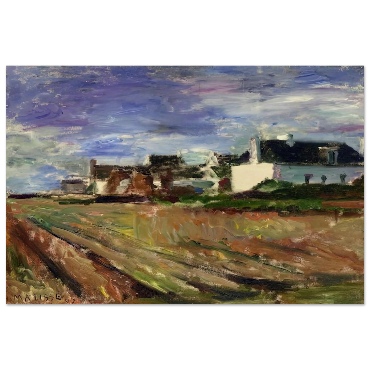 FARMS IN BRITTANY BELLE ILE 1897 Poster | Henri Matisse Poster | Henri Matisse Print