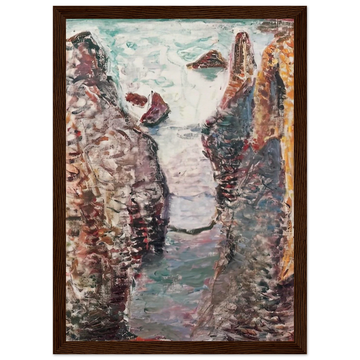 CIFFS BELLE ILE 1897 Framed Poster | Henri Matisse Framed Prints Wall Art | Henri Matisse Print