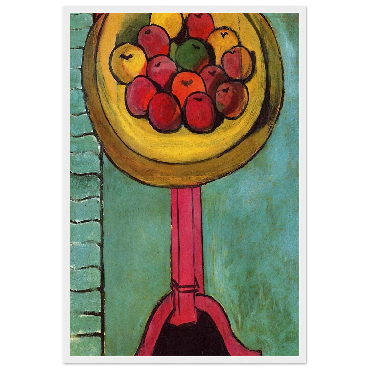 APPLES ON A TABLE GREEN BACKGROUND 1916 Framed Poster | Henri Matisse Framed Prints Wall Art | Henri Matisse Print