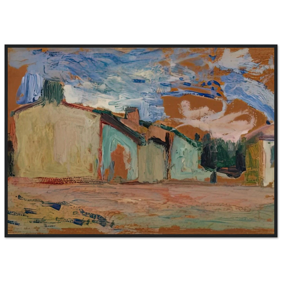 HOUSES FENOUILLET 1898 Framed Poster | Henri Matisse Framed Prints Wall Art | Henri Matisse Print