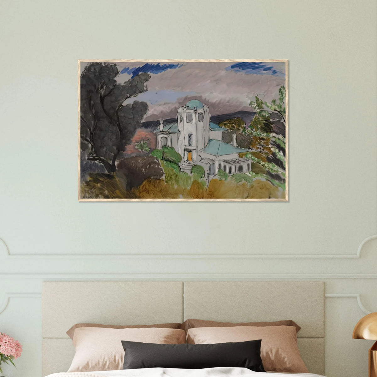BLUE VILLA 1918 Framed Poster | Henri Matisse Framed Prints Wall Art | Henri Matisse Print