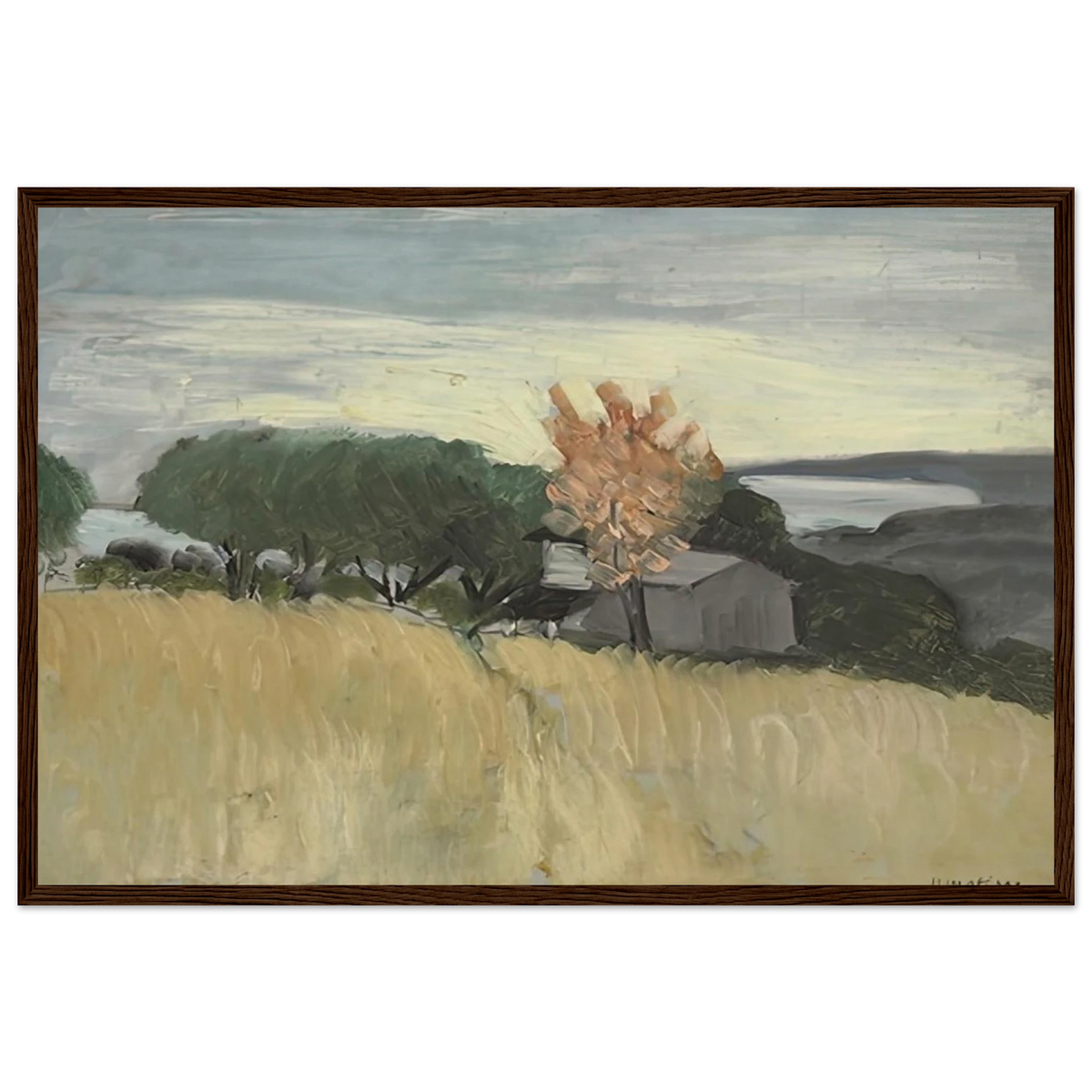 CHAMPS DE BLE A CAGNES 1918 Framed Poster | Henri Matisse Framed Prints Wall Art | Henri Matisse Print
