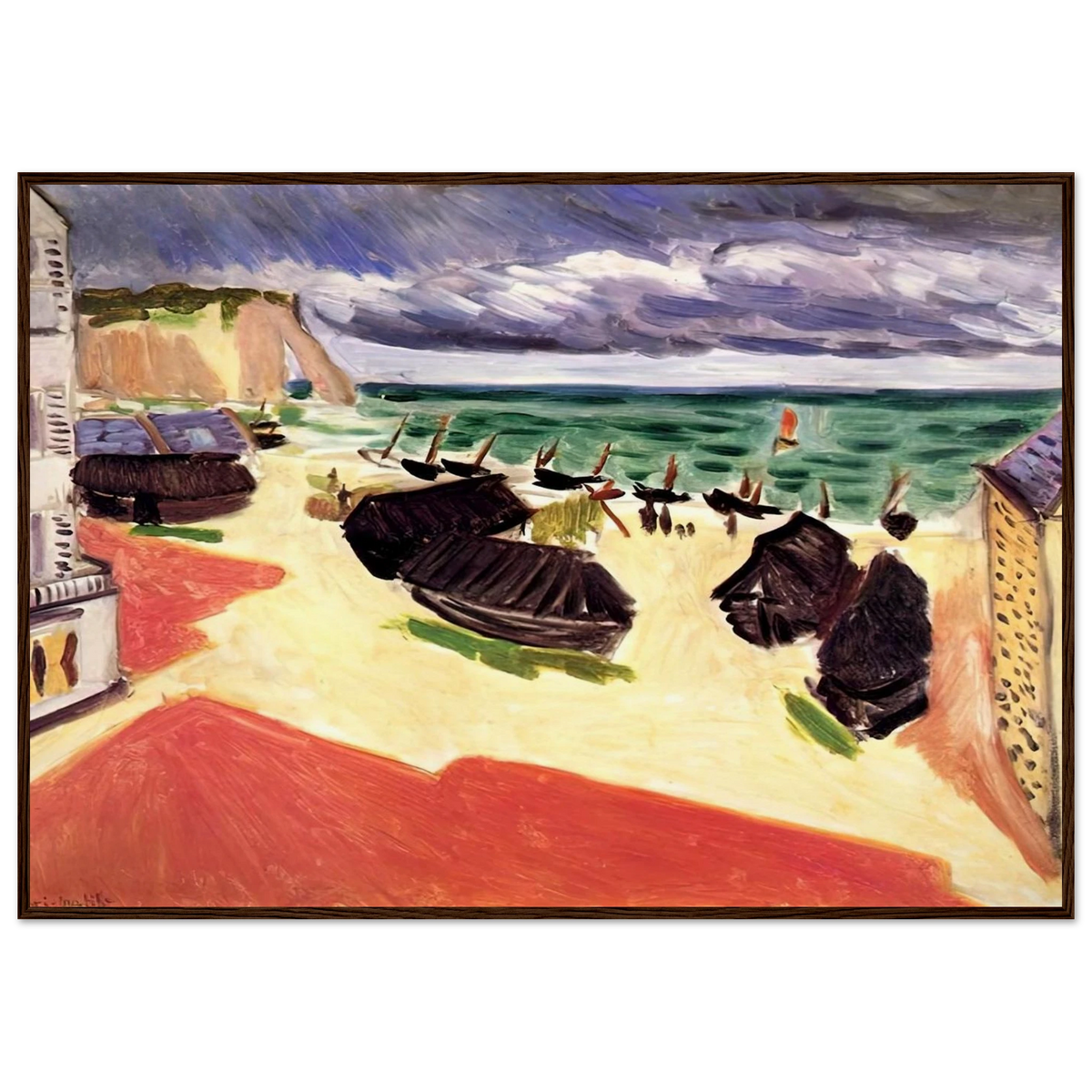 FISHING BOATS IN WINTER ETRETAT 1921 Framed Poster | Henri Matisse Framed Prints Wall Art | Henri Matisse Print