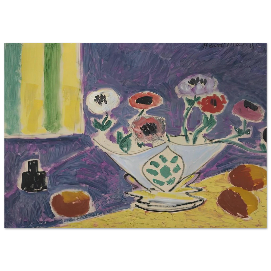 VASE D ANEMONES 1946 Poster | Henri Matisse Poster | Henri Matisse Print
