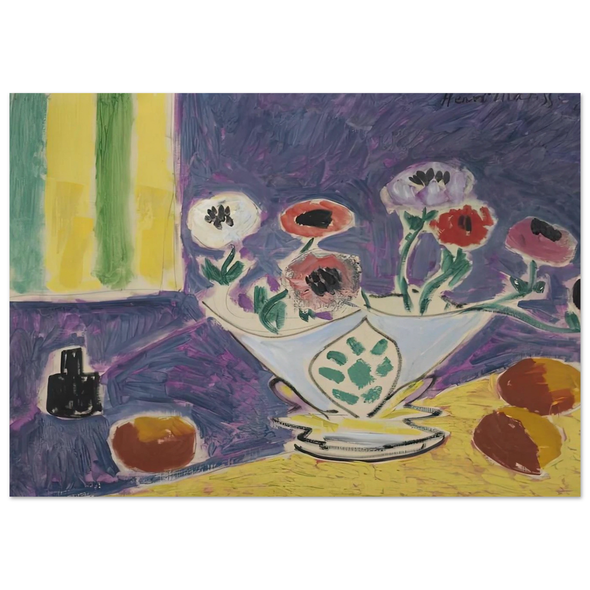 VASE D ANEMONES 1946 Poster | Henri Matisse Poster | Henri Matisse Print