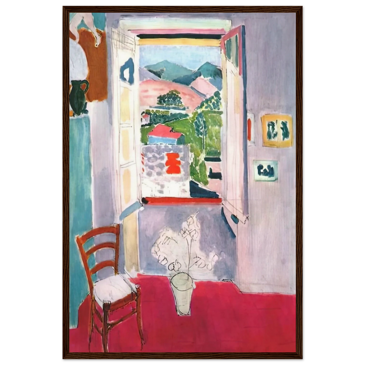 OPEN WINDOW AT COLLIOURE 1910 Framed Poster | Henri Matisse Framed Prints Wall Art | Henri Matisse Print