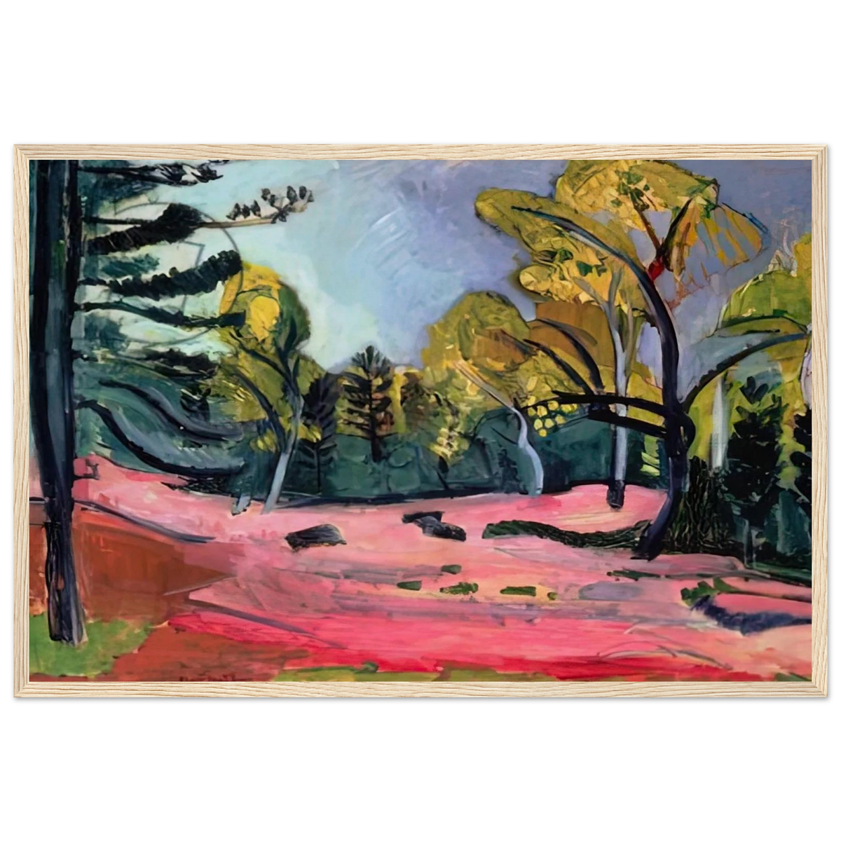 LANDSCAPE 1909 Framed Poster | Henri Matisse Framed Prints Wall Art | Henri Matisse Print