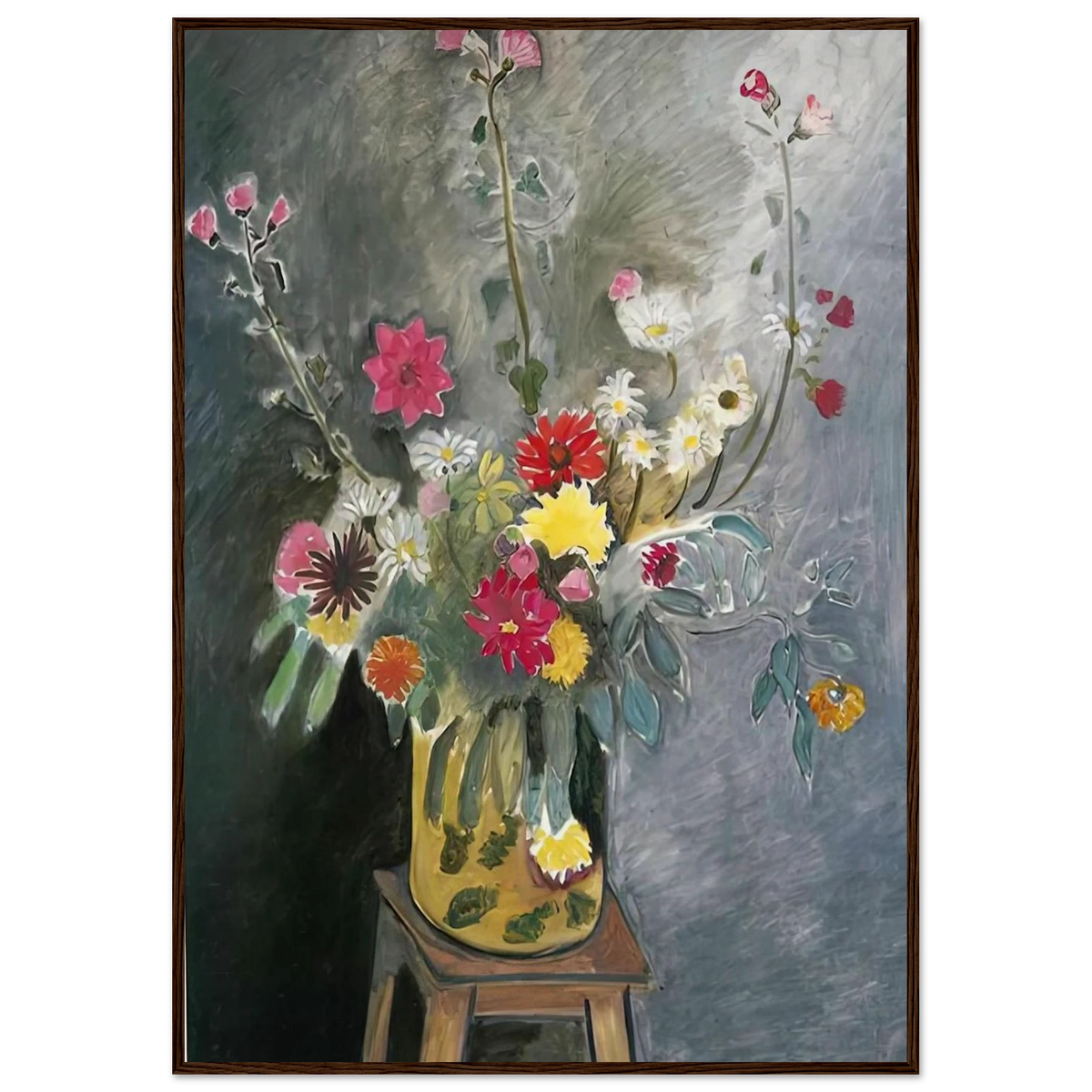 BOUQUET OF MIXED FLOWERS 1917 Framed Poster | Henri Matisse Framed Prints Wall Art | Henri Matisse Print