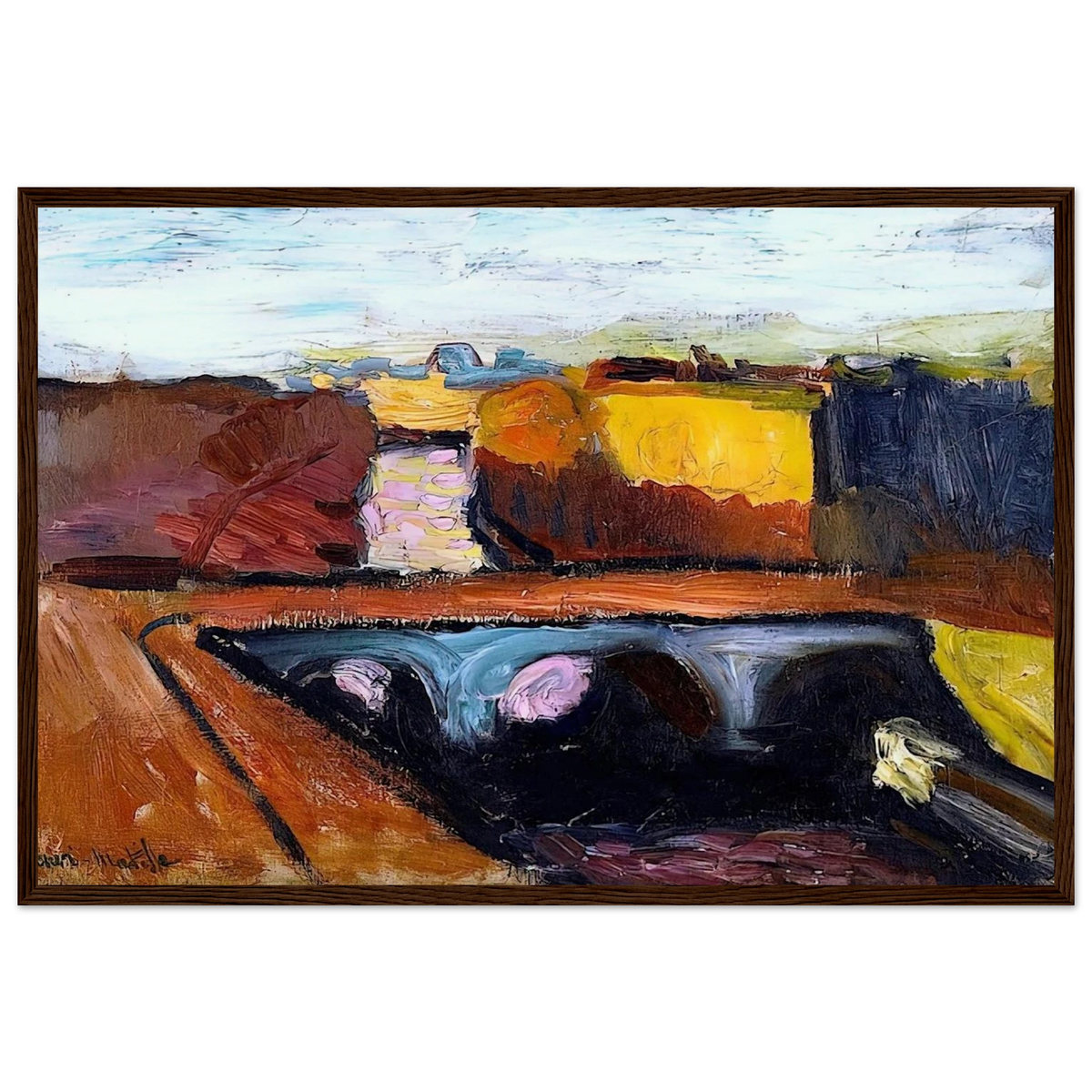VIEW OF THE SEINE THE PONT SAINT MICHEL 1904 Framed Poster | Henri Matisse Framed Prints Wall Art | Henri Matisse Print