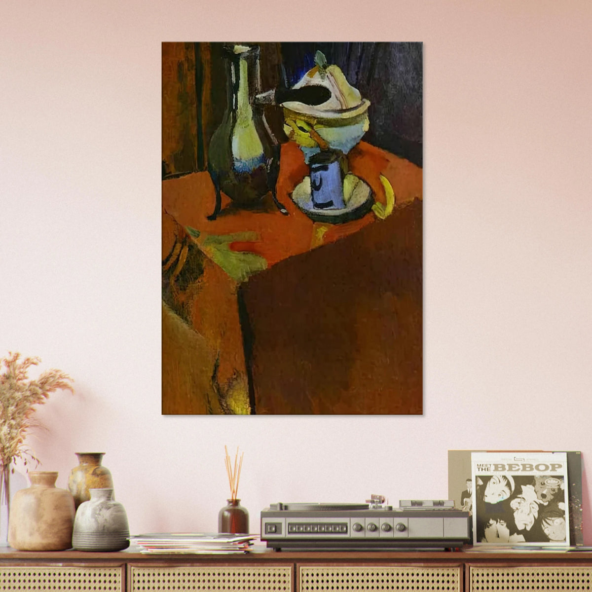 DISHES ON A TABLE 1900 Canvas | Henri Matisse Canvas | Henri Matisse Print