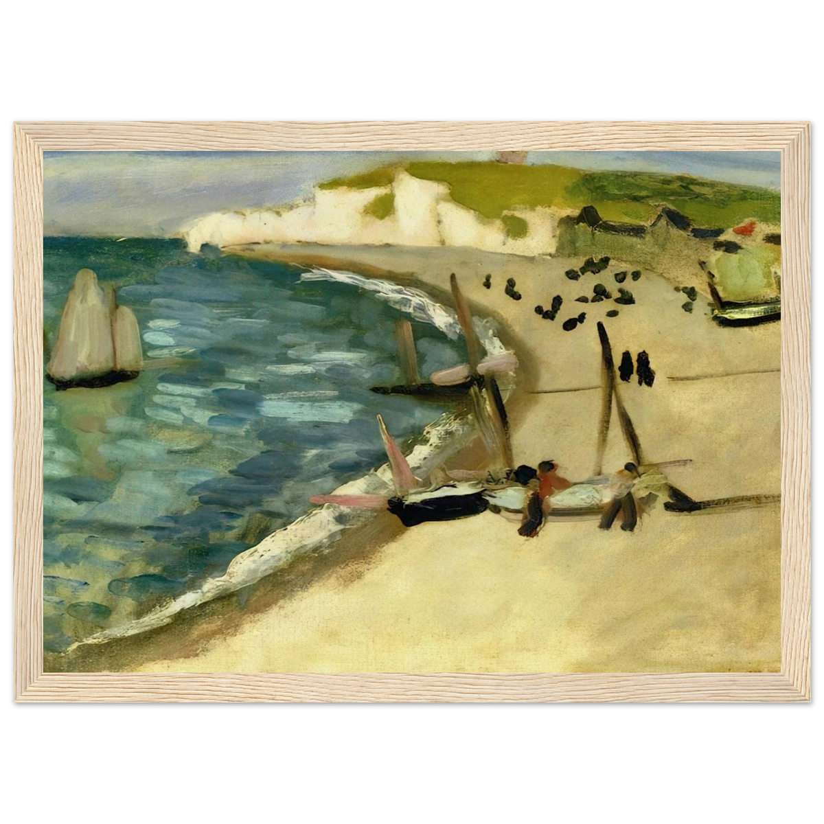 AHT AMONT CLIFFS AT ETRETAT 1920 Framed Poster | Henri Matisse Framed Prints Wall Art | Henri Matisse Print