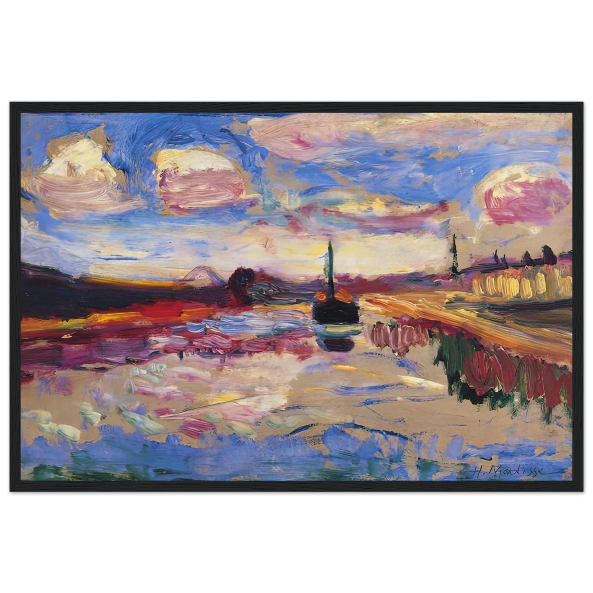 CANAL DU MIDI 1899 Framed Poster | Henri Matisse Framed Prints Wall Art | Henri Matisse Print