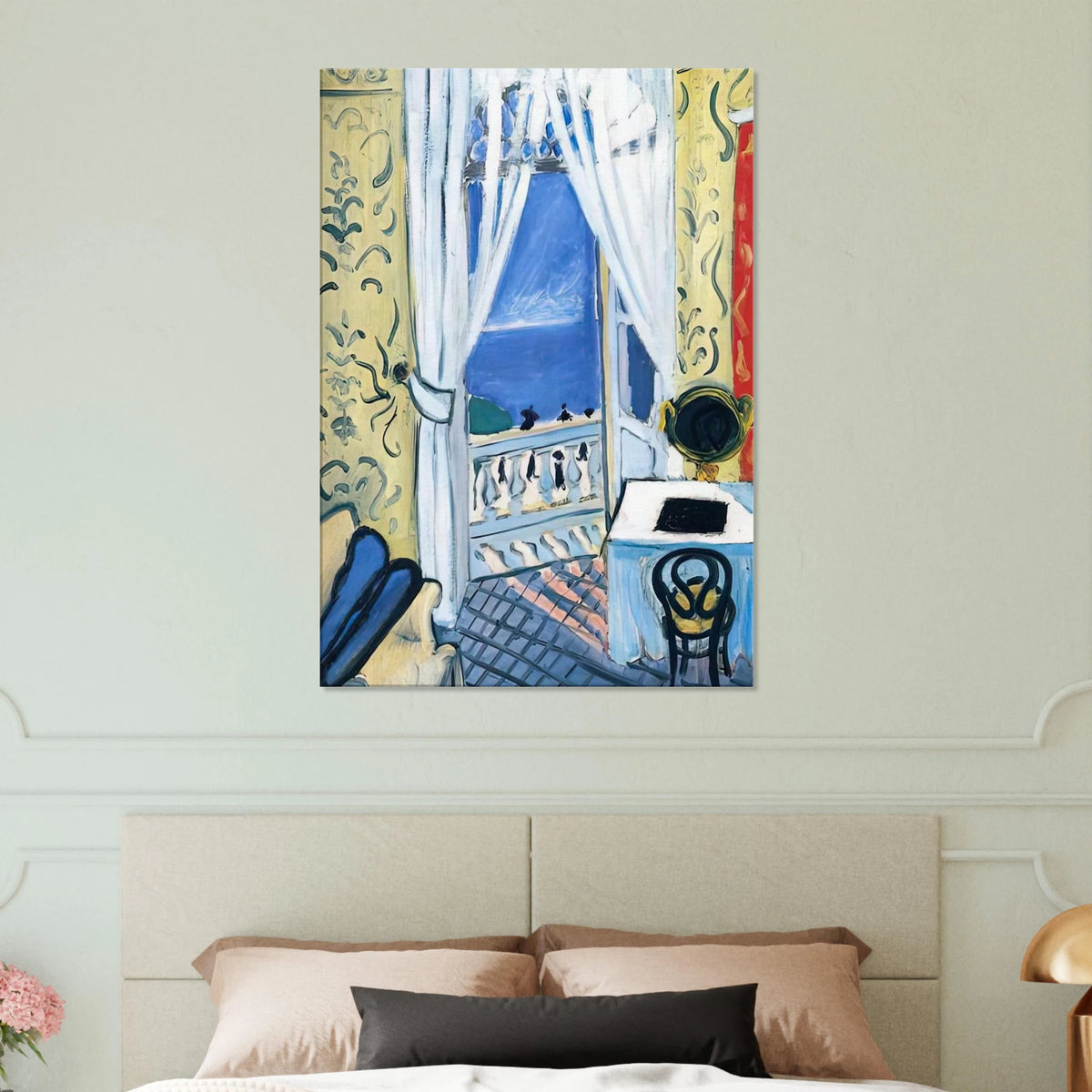 INTERIOR WITH A VIOLIN CASE 1919 Canvas | Henri Matisse Canvas | Henri Matisse Print