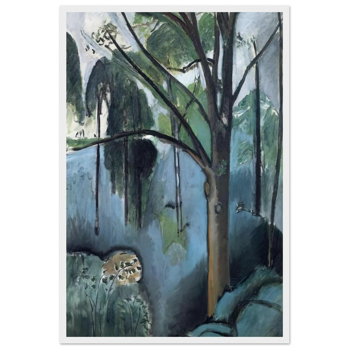 TRIVAUX POND 1917 Framed Poster | Henri Matisse Framed Prints Wall Art | Henri Matisse Print