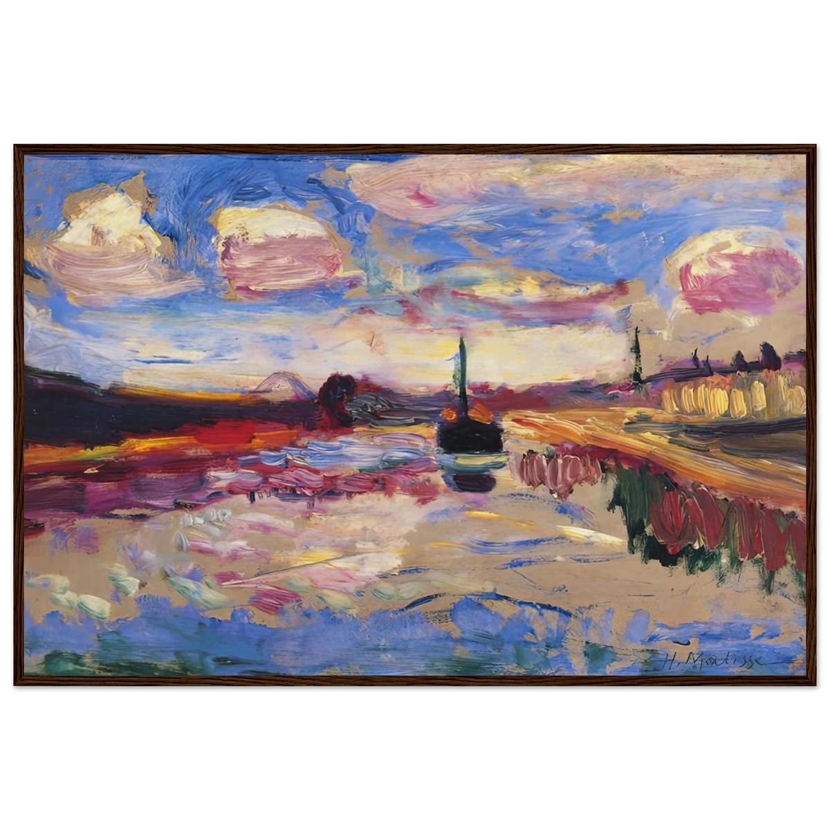CANAL DU MIDI 1899 Framed Poster | Henri Matisse Framed Prints Wall Art | Henri Matisse Print