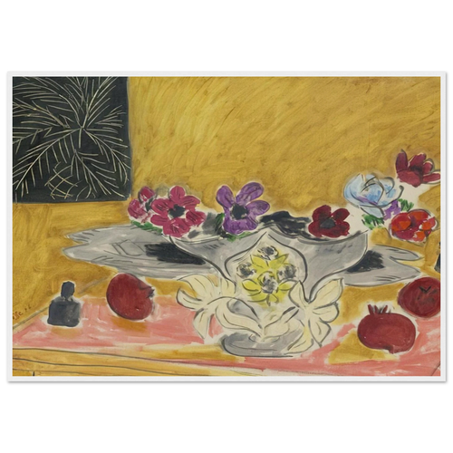 ANEMONES ET GRENADES 1946 Framed Poster | Henri Matisse Framed Prints Wall Art | Henri Matisse Print