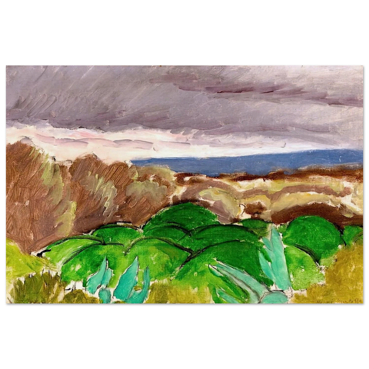 CAGNES LANDSCAPE IN STORMY WEATHER 1917 Poster | Henri Matisse Poster | Henri Matisse Print