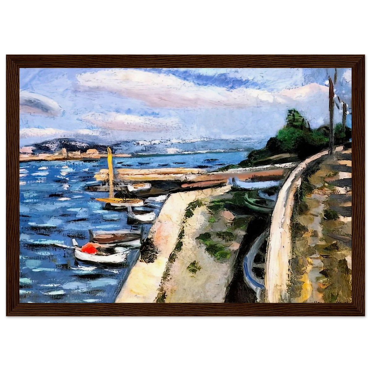 VIEW OF ANTIBES 1925 Framed Poster | Henri Matisse Framed Prints Wall Art | Henri Matisse Print