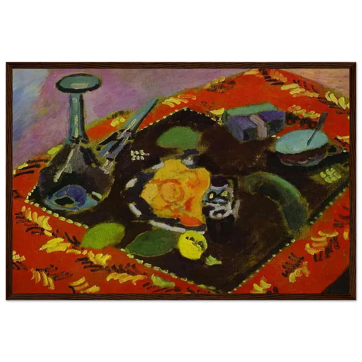 DISHES AND FRUIT 1906 Framed Poster | Henri Matisse Framed Prints Wall Art | Henri Matisse Print