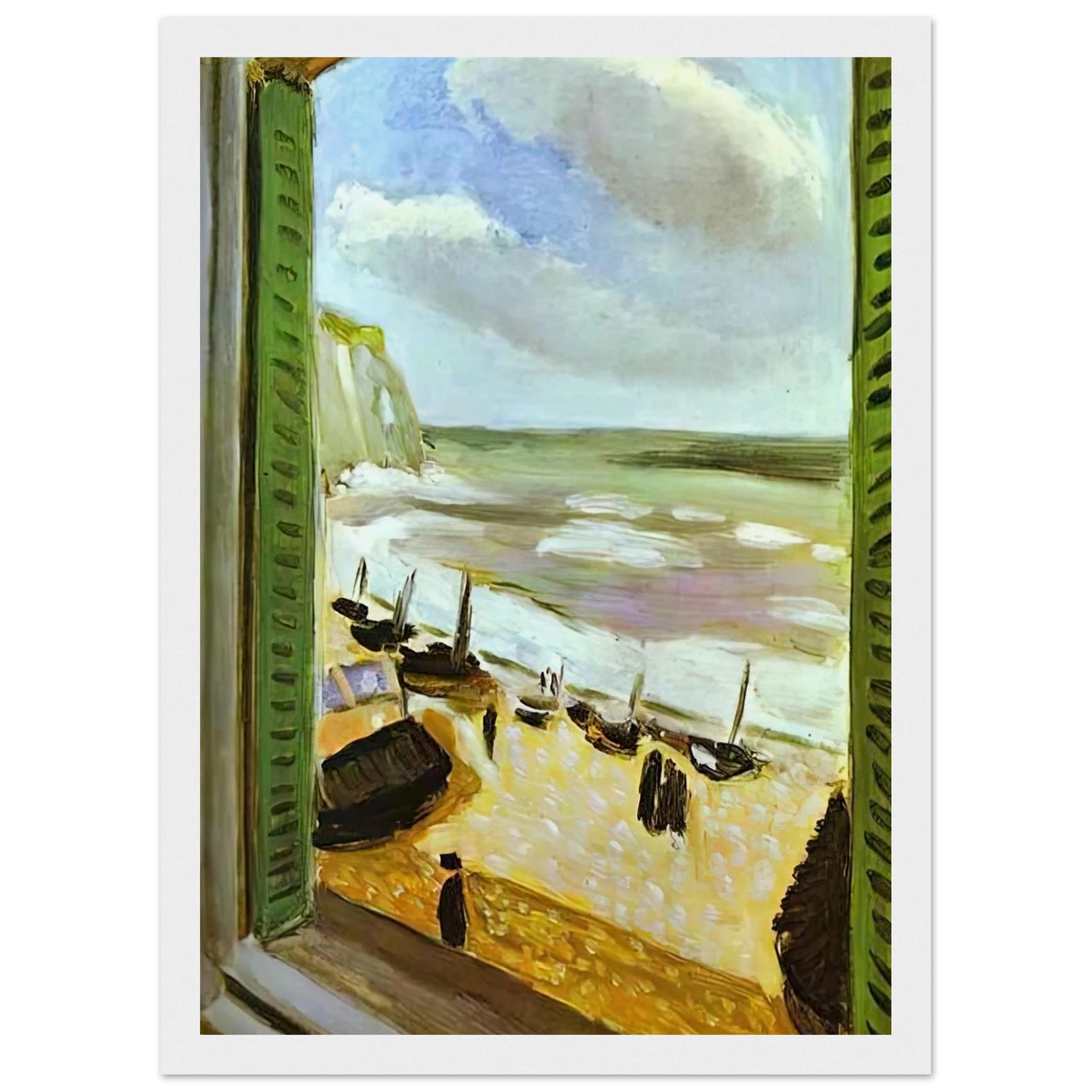 OPEN WINDOW AT COLLIOURE 1905 Framed Poster | Henri Matisse Framed Prints Wall Art | Henri Matisse Print