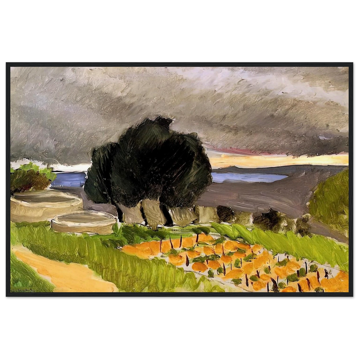 LANDSCAPE OF THE MIDI BEFORE THE STORM 1921 Framed Poster | Henri Matisse Framed Prints Wall Art | Henri Matisse Print