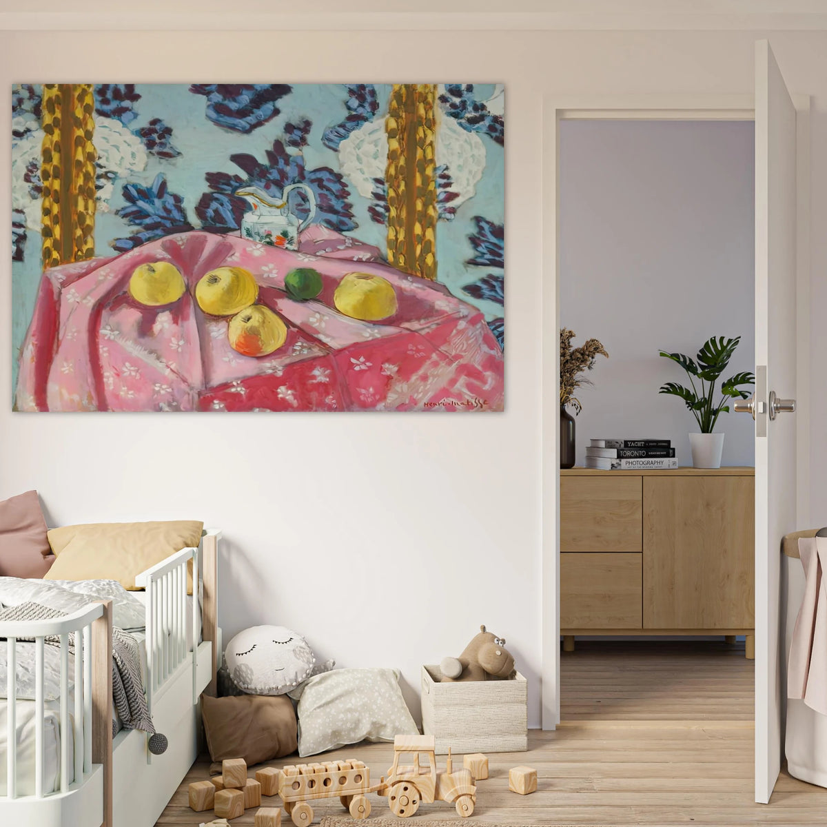 STILL LIFE WITH APPLES ON A PINK TABLECLOTH 1924 Poster | Henri Matisse Poster | Henri Matisse Print
